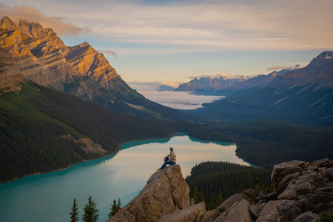 Campo de Hielo :Glaciar Crowfoot, Lago Bow-Peyto y Cañón Marble