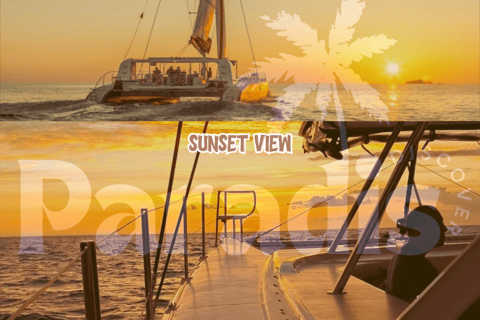 Maurice : croisière au coucher du soleil en catamaran avec repas, boissons et DJ