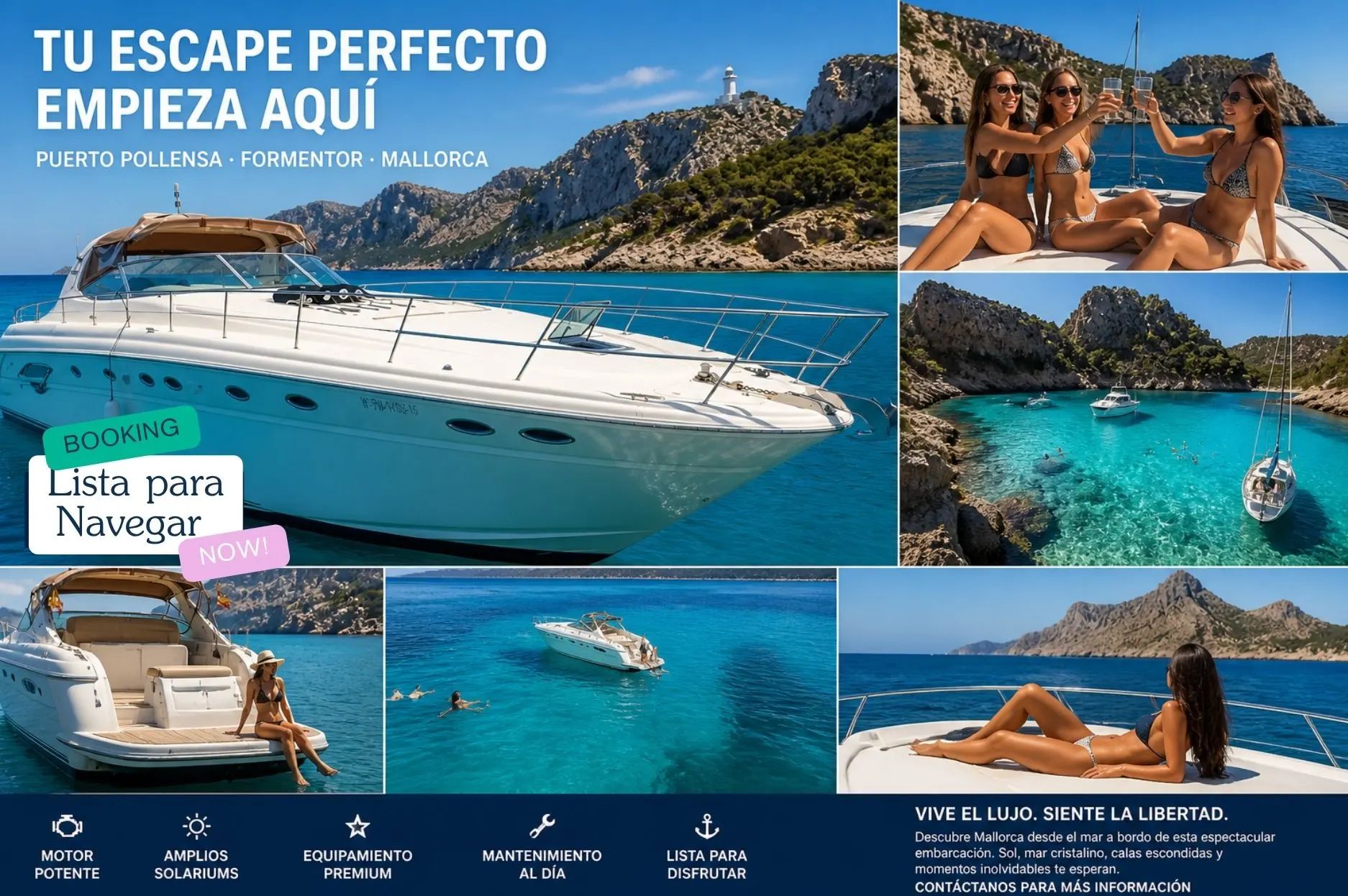 Mallorca: Charter auf einer privaten Luxusyacht rund um Formentor (7 Stunden)