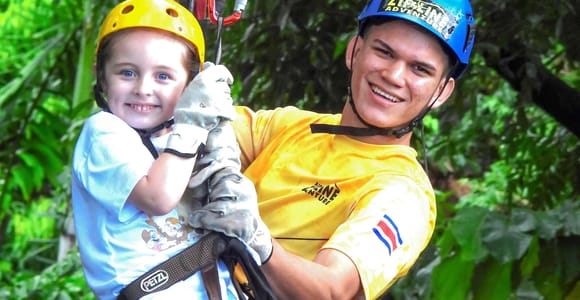La Fortuna: Zipline Adventure, Volcano Hike & Thermal River