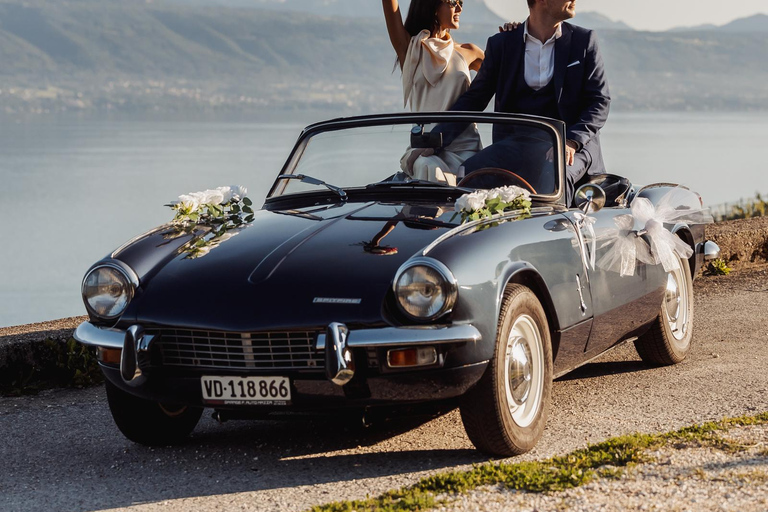 Lausanne: Rent a vintage car with a picnic included