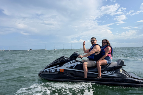 Miami: Biscayne Bay Jet Ski Experience with Free Boat Ride
