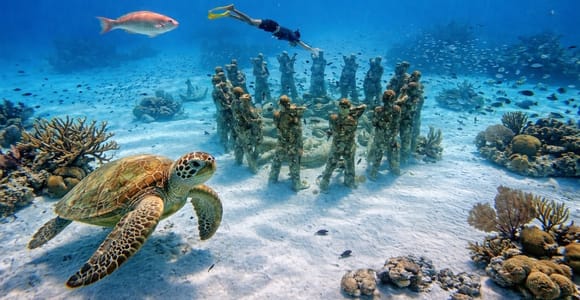 3 Islands Snorkeling with Glass Bottom Boat & GoPro Shoot