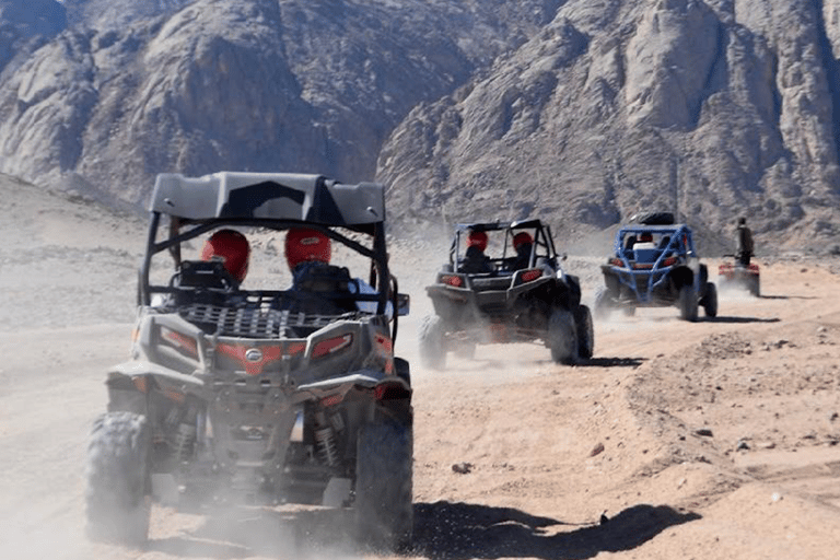 HRG: Desert Buggy Safari W Bedouin camp Visit & Optional BBQ BBQ & Sunset: Double Buggy for 2 people with BBQ Dinner