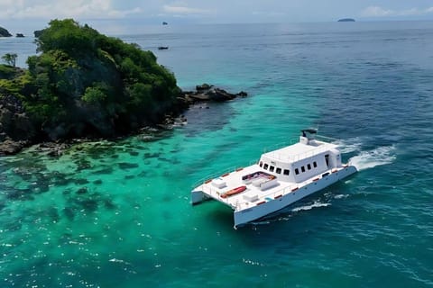 Phuket: Coral Island by Catamaran Yacht with Sunset Dinner