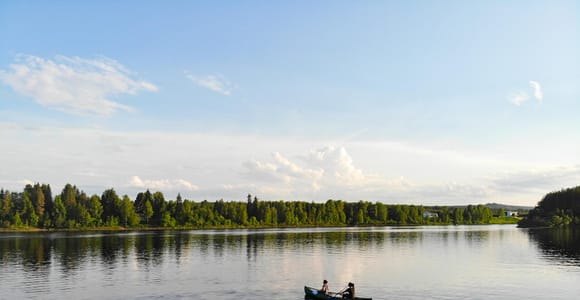 From Rovaniemi: Guided Canoe Adventure in Lapland