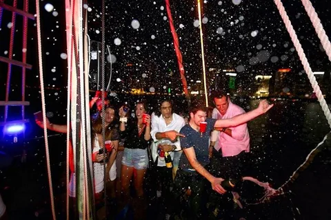 Miami Party Boat Cruise: City Lights & Skyline Views!
