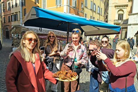 Rome: Jewish Quarter and Campo de' Fiori Street Food Tour