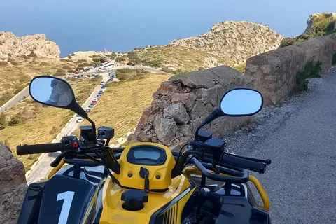 Alcudia: Quad sightseeingtour met uitkijkpunt en strand