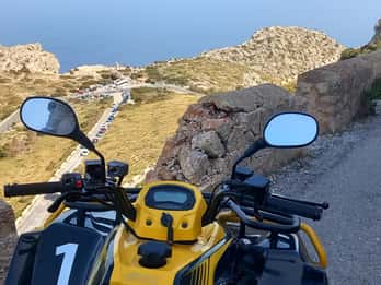 Alcudia: Quad sightseeingtur med utsiktspunkt og strand