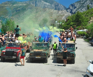 Jeep Safari-Lunch-Boat-Canyon-Waterfall-Foam,Water Party
