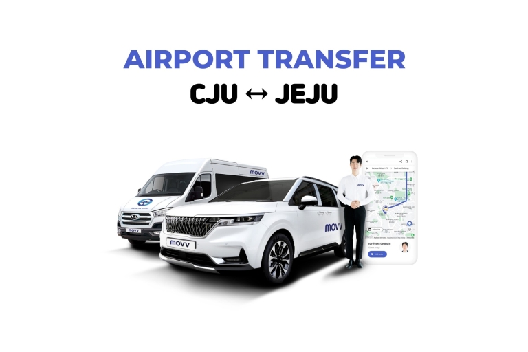 Jeju: Privé Transfer l Luchthaven van/naar Jeju eilandJeju → Jeju luchthaven (tot 7 personen)