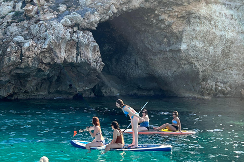 Palma: Small-Group Catamaran Cruise with Tapas, Snorkeling, and Paddleboarding Palma: Catamaran Cruise for Small Groups with Tapas, Snorkeling, and Paddleboarding