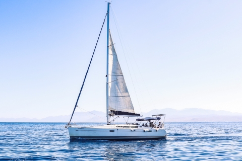 Chania: Sailing Cruise with Snorkeling & Meal Private Sailing Cruise with Hotel Pickup and Drop-off
