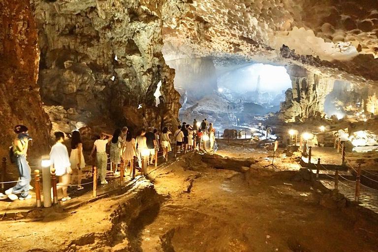 Discover Halong Bay with 5-star Leona Cruise Day Tour Pick up from Hanoi by Dcar Limousine