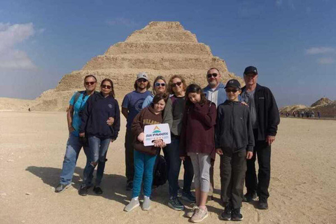 Cairo: Pirâmides, Memphis, Sakkara e Dahshur Aventura de luxoTour particular em vários idiomas com taxas de entrada