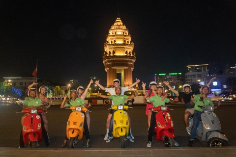 Phnom Penh City Tour and River Cruise By Vespa with drinks Phnom Penh City Tour and River Cruise By Vespa