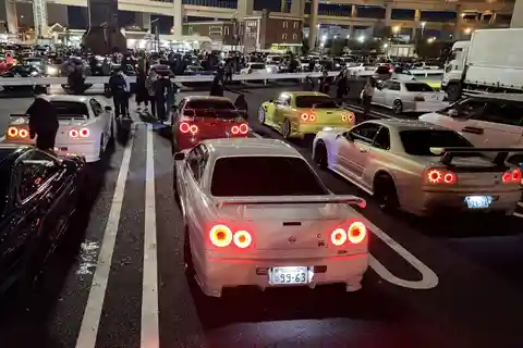 Daikoku & Tokyo Private JDM Tour by R34, Supra,RX-7,R35 etc