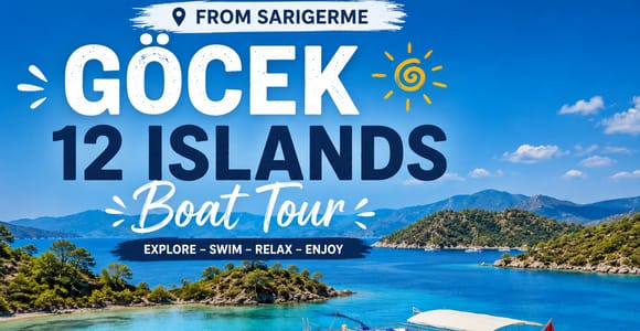 Sarigerme: Full-Day Göcek 12 Islands Boat Tour