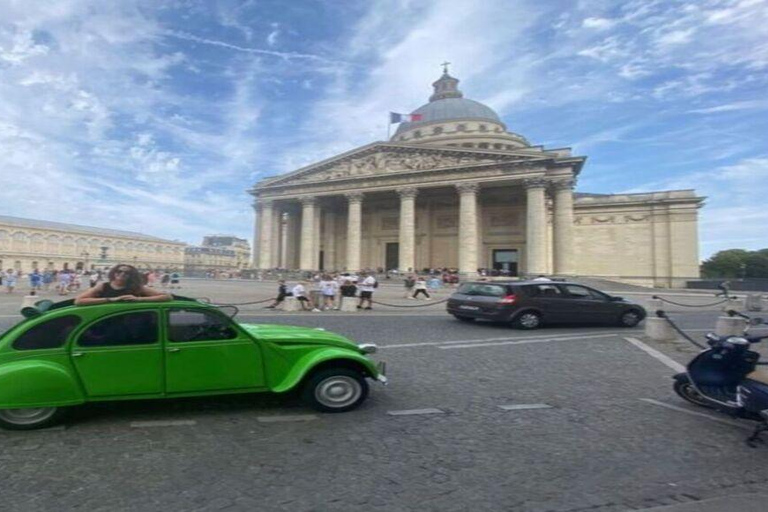 Paris: Guided City Highlights Tour in a Vintage French Car 30-Minute Tour Citroën 2CV