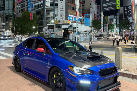 Tokyo: Daikoku PA & Shibuya Private Tour in a 500hp WRX STI