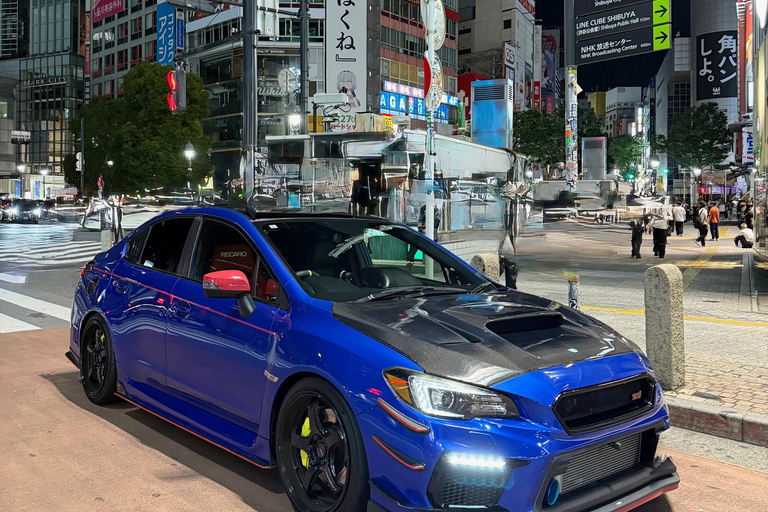 Tokyo: Daikoku PA & Shibuya Private Tour in a 500hp WRX STI