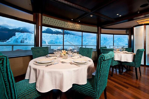 GLACIERS GOURMET Perito Moreno Navigation Full service VIP service *WITH* Transfer, Gourmet Menu & FOOTBRIDGES