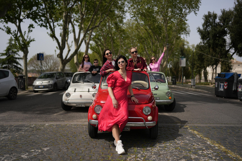Rome : Visite guidée de la Fiat 500 avec photographeVisite privée