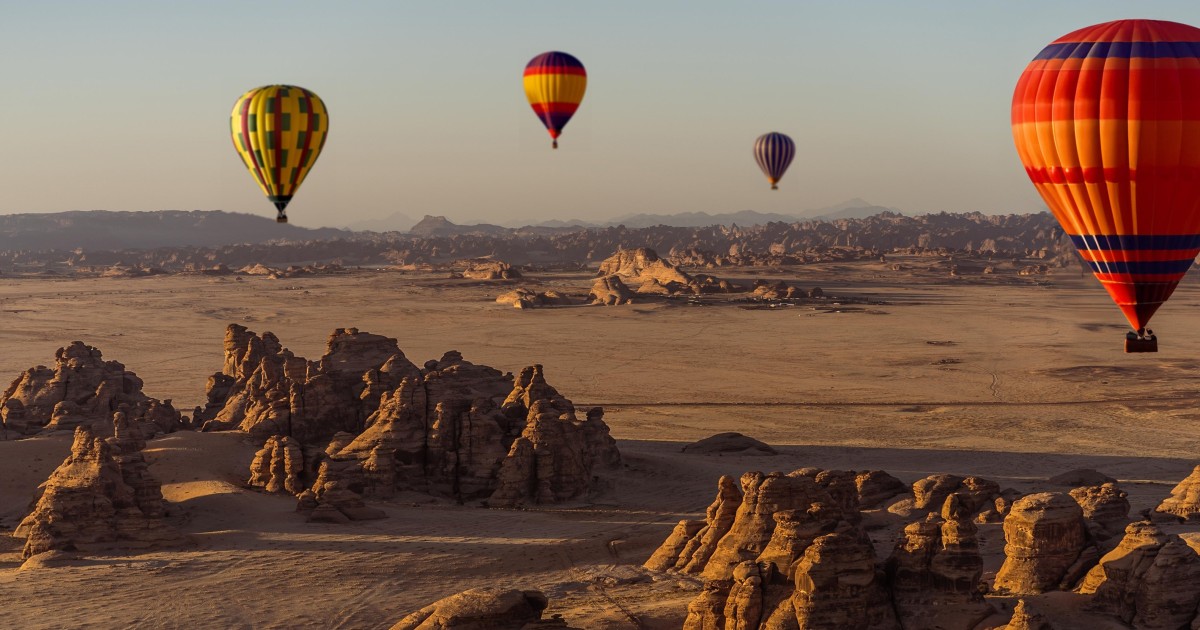 Sunrise Hot Air Balloon Flight AlUla | GetYourGuide