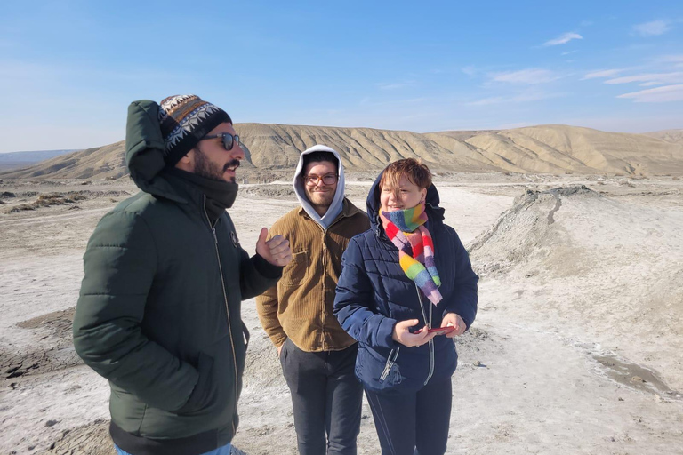 From Baku: Gobustan UNESCO Site & Mud Volcanoes Day Trip GROUP Gobustan & Mud Volcanoes