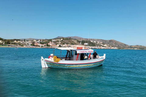 Chania: Wycieczka łodzią rybacką ze śniadaniem i kąpielą