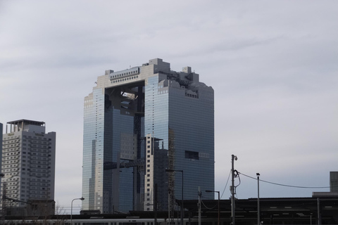 Osaka: Umeda Sky, Underground Mall & Nakazakicho Walk Small Group Tour without Entrance Fees with Meeting Point
