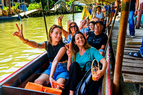 Private: Floating Market, Maeklong Train & Dragon Temple All-inclusive Package