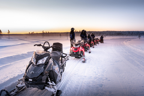 Levi: Safári de 3 horas de snowmobile em Levi com pausa para o café