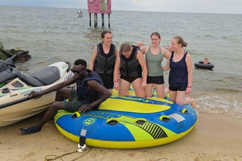 Entebbe: Lake Victoria Jet Ski, Speedboat, & Tubing Tour