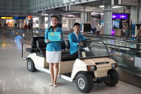 Bangkok: Vía rápida en el aeropuerto de Suvarnabhumi y servicio de paquetesLlegada VIP Fast Track incluye Buggy y Traslado Privado