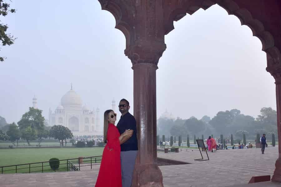 Agra: Privates Taj Mahal Fotoshooting mit Ticket. Foto: GetYourGuide Agra: Privates Taj Mahal Fotoshooting mit Ticket. Foto: GetYourGuide