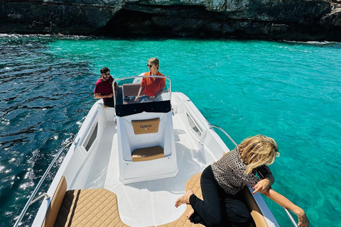 Privéboottocht bij zonsondergang naar zeereservaat Mallorca