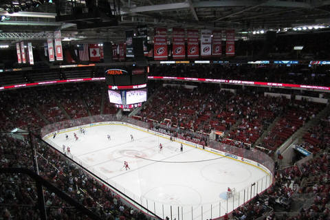 Carolina Hurricanes Ice Hockey Game at Lenovo Center Lower Goal