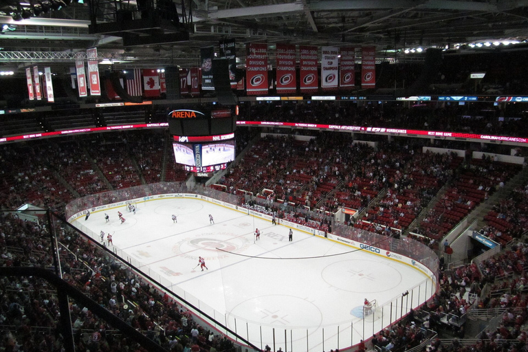 Carolina Hurricanes Ice Hockey Game at Lenovo Center Lower Goal