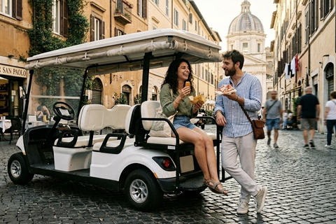 6-Hour Private Golf Cart Grand Tour of Rome with Typical Lunch or Dinner Rome: 6-Hour Private Golf Cart Grand Tour with Typical Lunch or Dinner