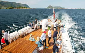 Vintage fjord cruise and wine tasting with sommelier
