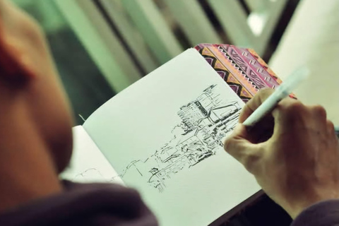 TravelSketch Yogyakarta: tour guiado a pie y dibujo