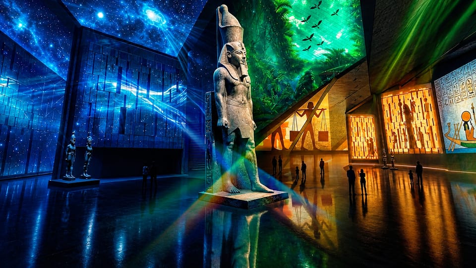 Premium Grand Egyptian Museum Night Show & Dinner Experience