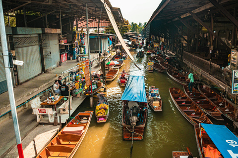 Bangkok: Privat flytande marknad Privat flytande marknad &amp; järnvägsmarknad (Amphawa)