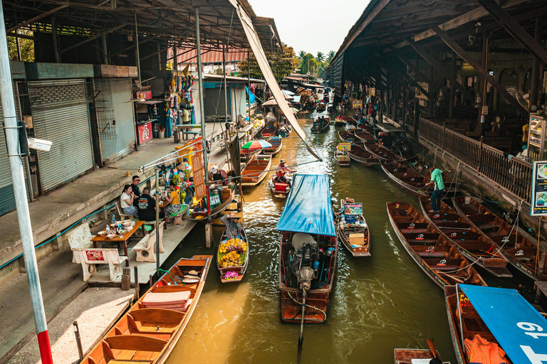 Bangkok: Privat flytande marknad Privat flytande marknad &amp; järnvägsmarknad (Amphawa)