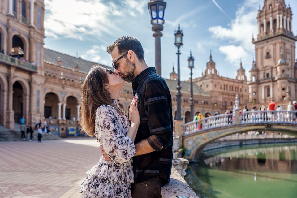 Seville: Professional Photoshoot at Plaza de España | GetYourGuide