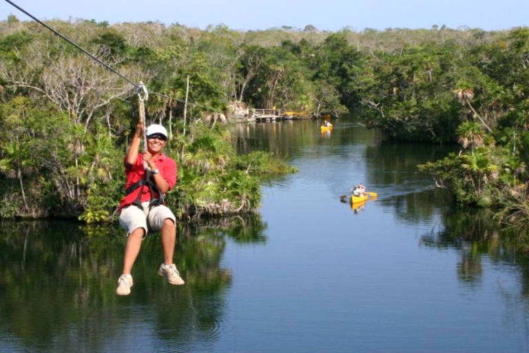 Desde Cancún: tour ecoaventura a cenotes de Tulum y TankahTour privado