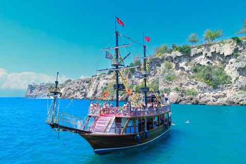 Antalya: Düden Waterfalls Boat Trip with Lunch & Drinks Snecic Boat Tour / with Hotel Transfer