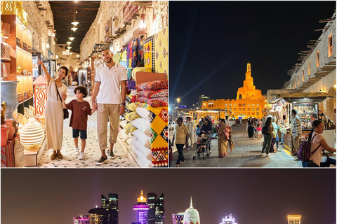 Doha : Visite nocturne de la ville avec Souq Waqif, Katara et The Pearl